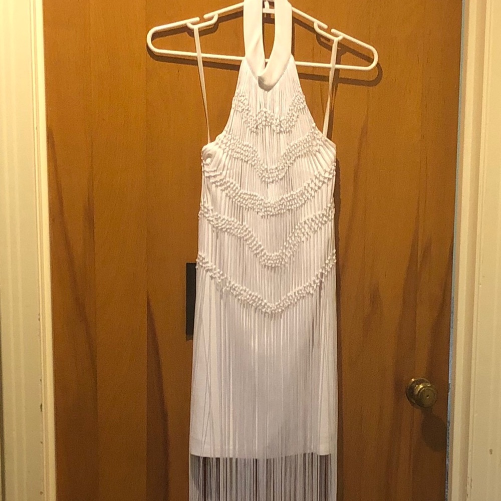 Bebe white dress NWT XS